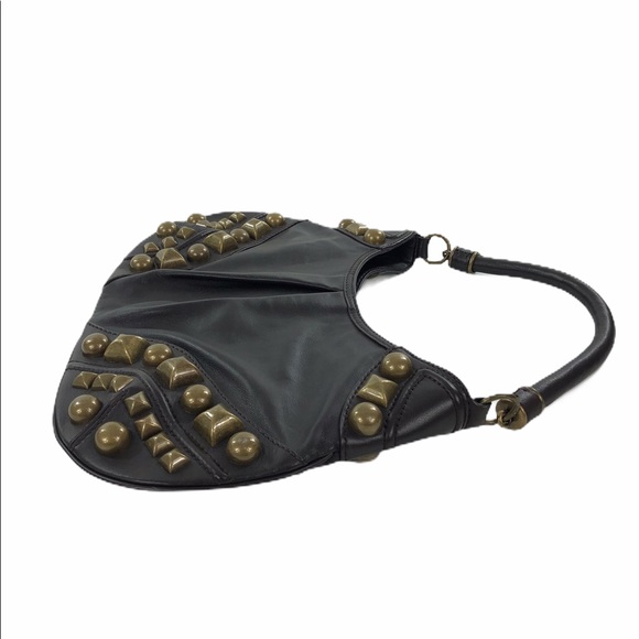 Burberry Alverton Leather Studded Hobo Bag NWT - Picture 4 of 8